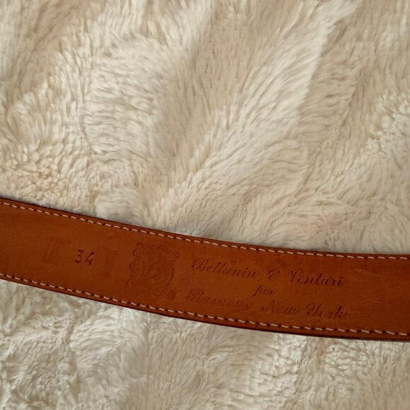 Bellanin & Venturi Leather Belts Set Made in Italy